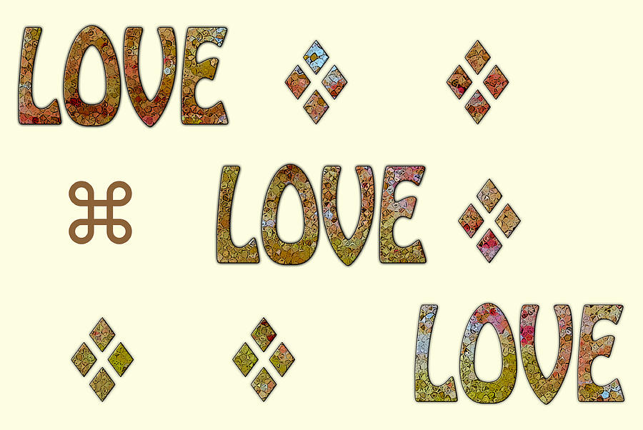 Love Love Love 310 Digital Art by Corinne Carroll