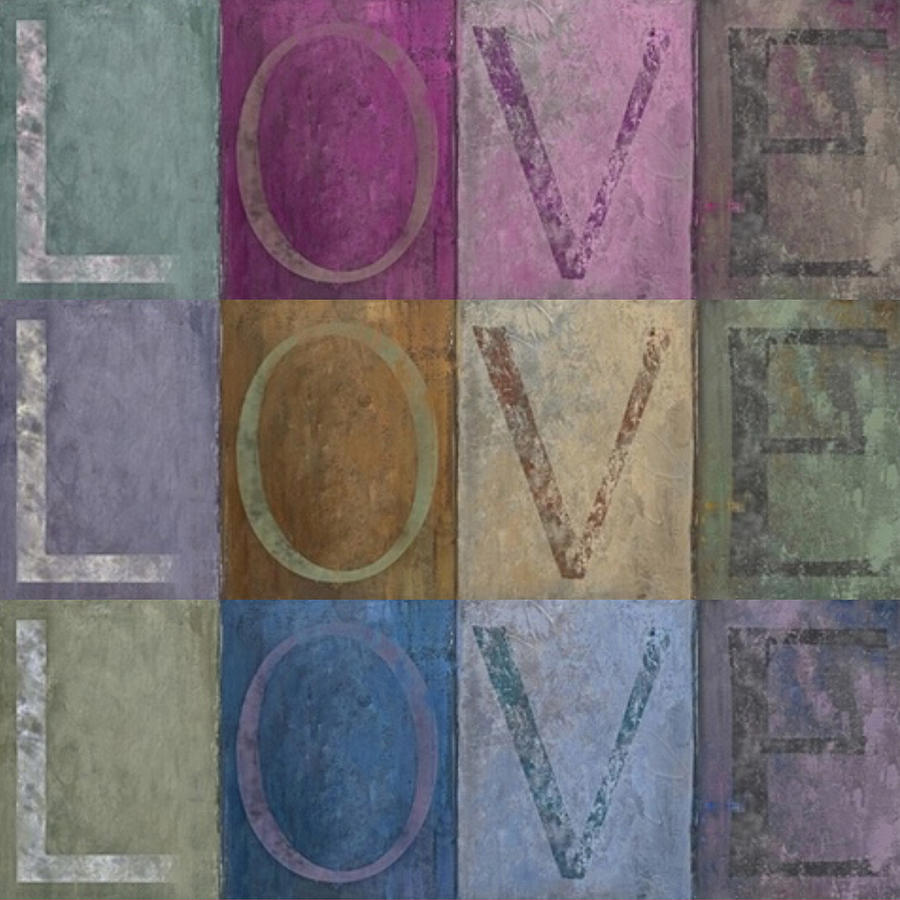 Love Love Love Painting by Tony Rubino