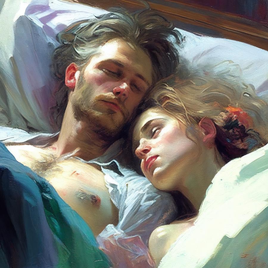 Couple Painting - Love me No.2 by My Head Cinema