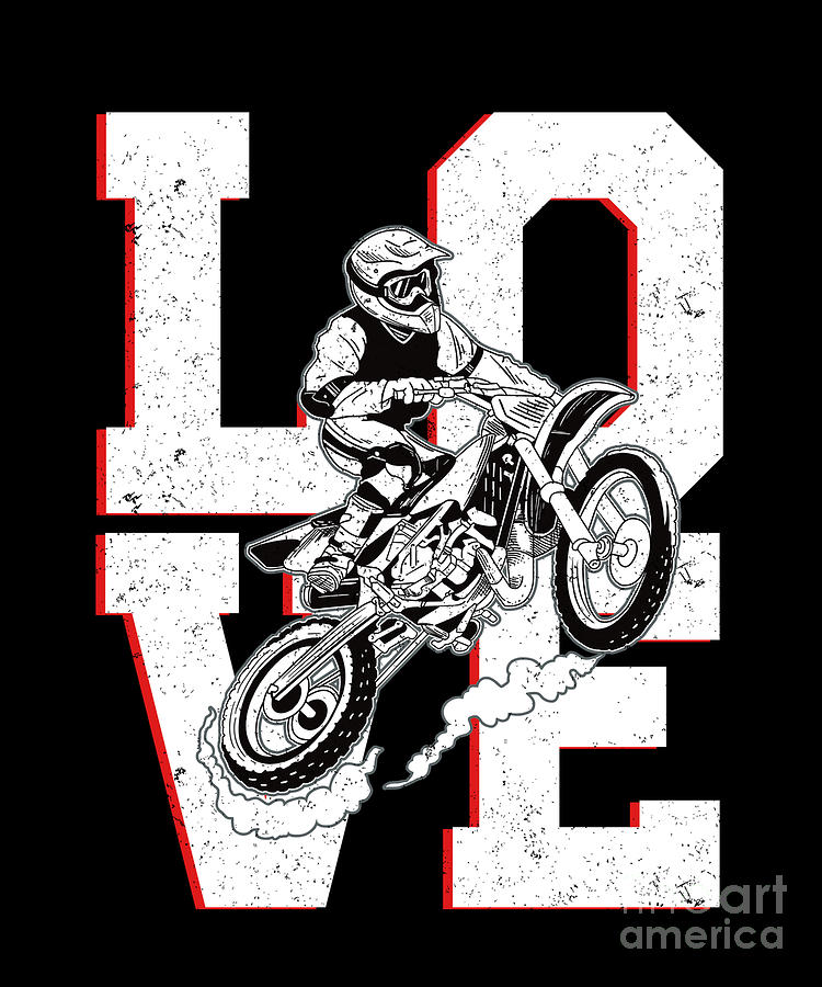 Motocross print by Tompico