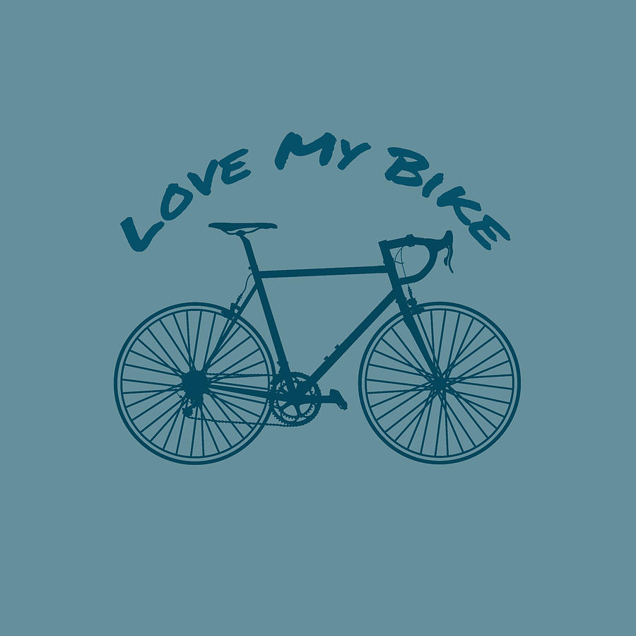 Love My Bike Digital Art by Nancy Merkle