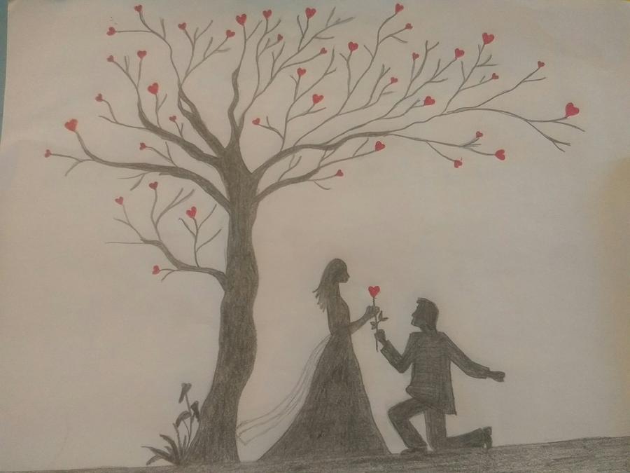 Romantic Couple, Sketch Art Love Illustration, Love Sketch, Couple In Love  Hand Drawn Sketch #1 Beach Towel