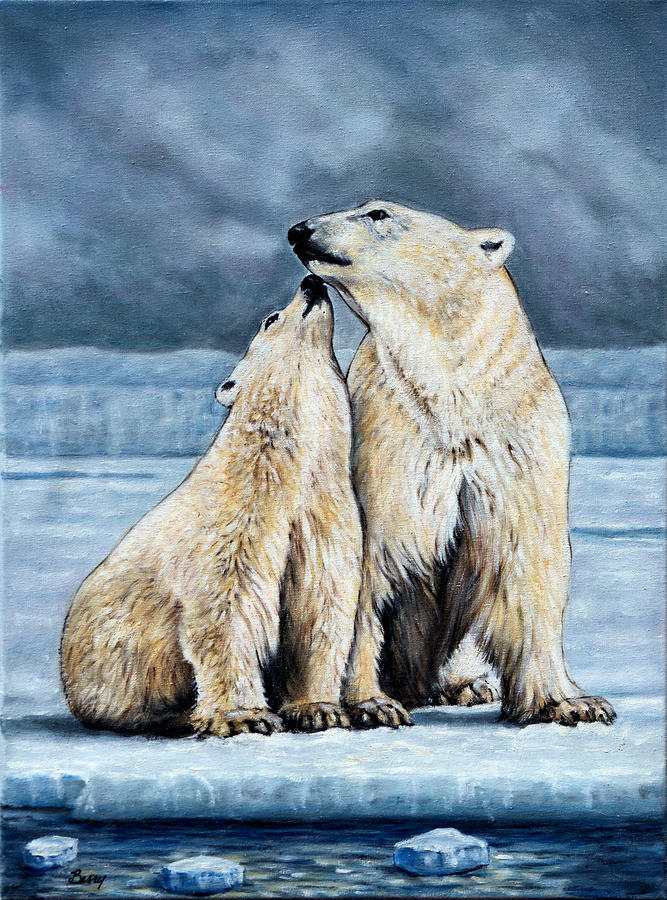Love on the Ice Painting by Charles Berry
