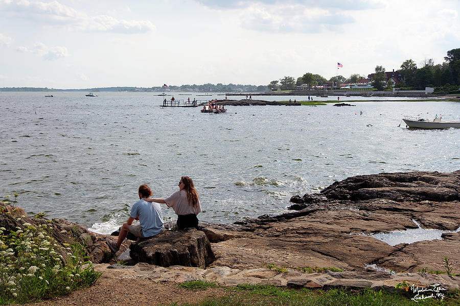 Love On The Rocks In Larchmont, New York Photograph by Madeline Ellis