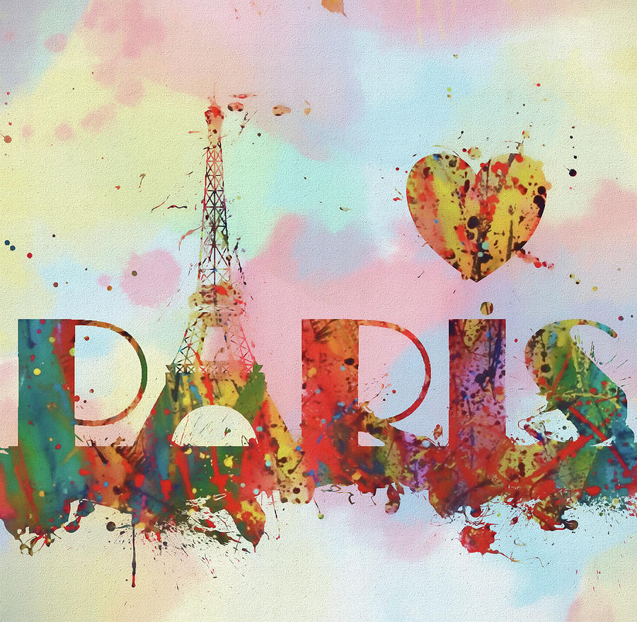 Paris Painting - Love Paris by Dan Sproul