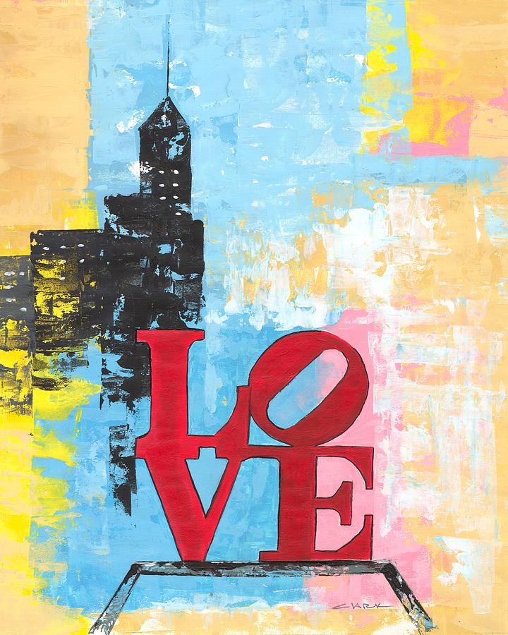 Love Park Painting by Joyce Clark