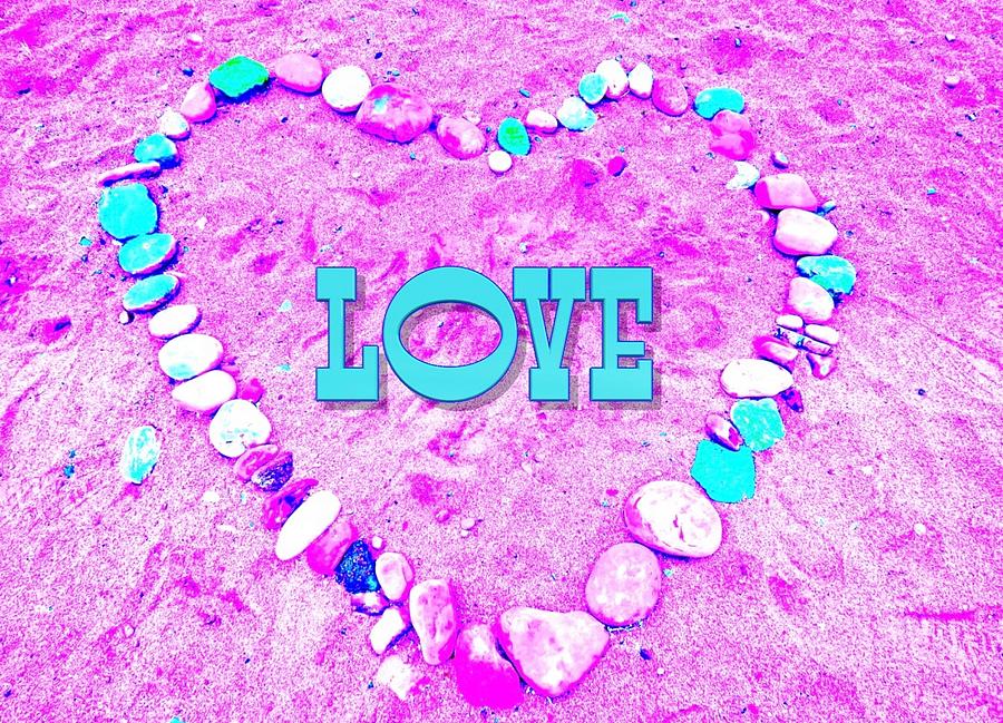 Love Rocks Valentine Photograph by Judy Kennedy