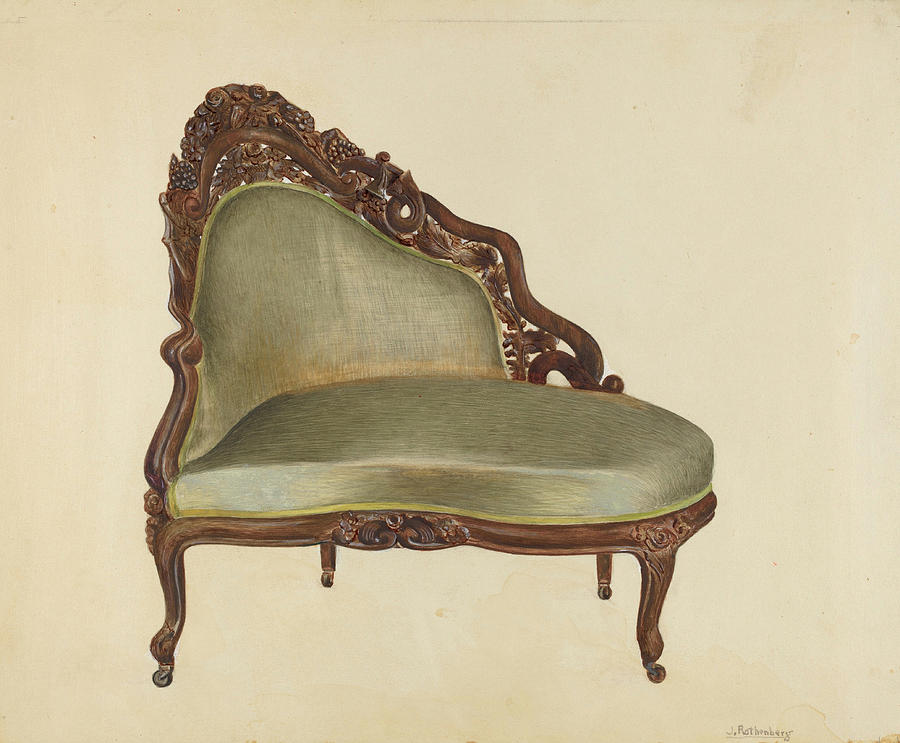 Love Seat Drawing by Joseph Rothenberg Fine Art America