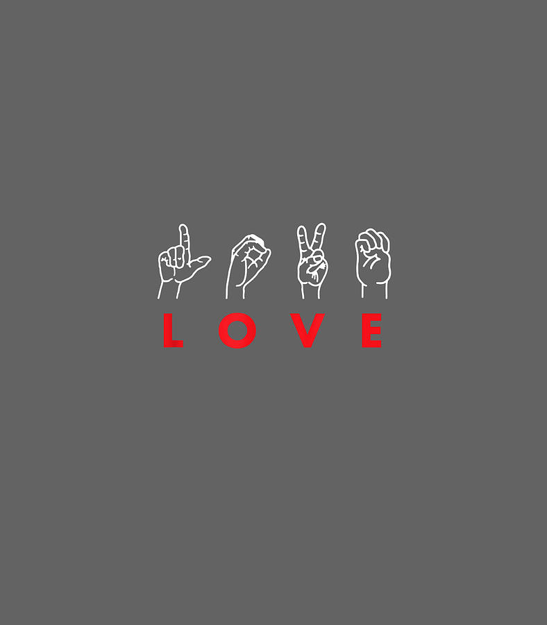 Love Sign Language Hands Valentines Day Asl Hands Digital Art By Salahi 