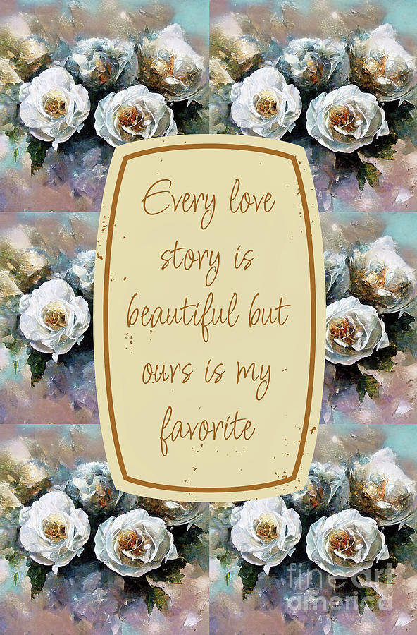 Love Story Mixed Media by Tina LeCour
