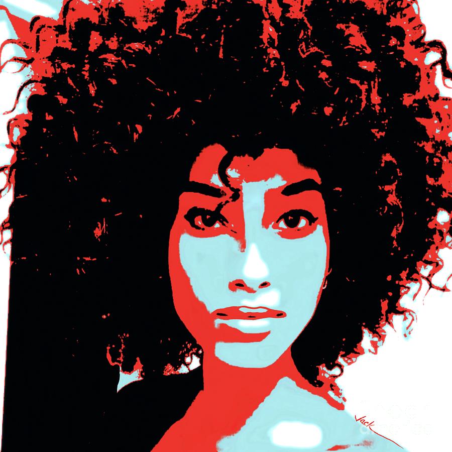 Afro Painting - Love the Confidence by Jack Bunds Afro Painting - Love the Confidence by Jack Bunds