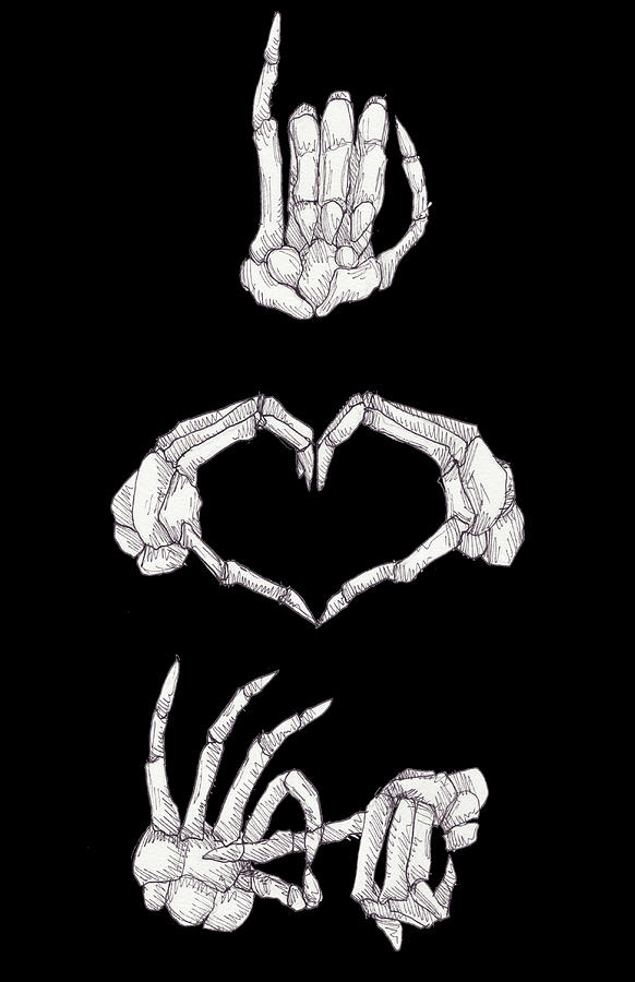 Love To Bone Drawing