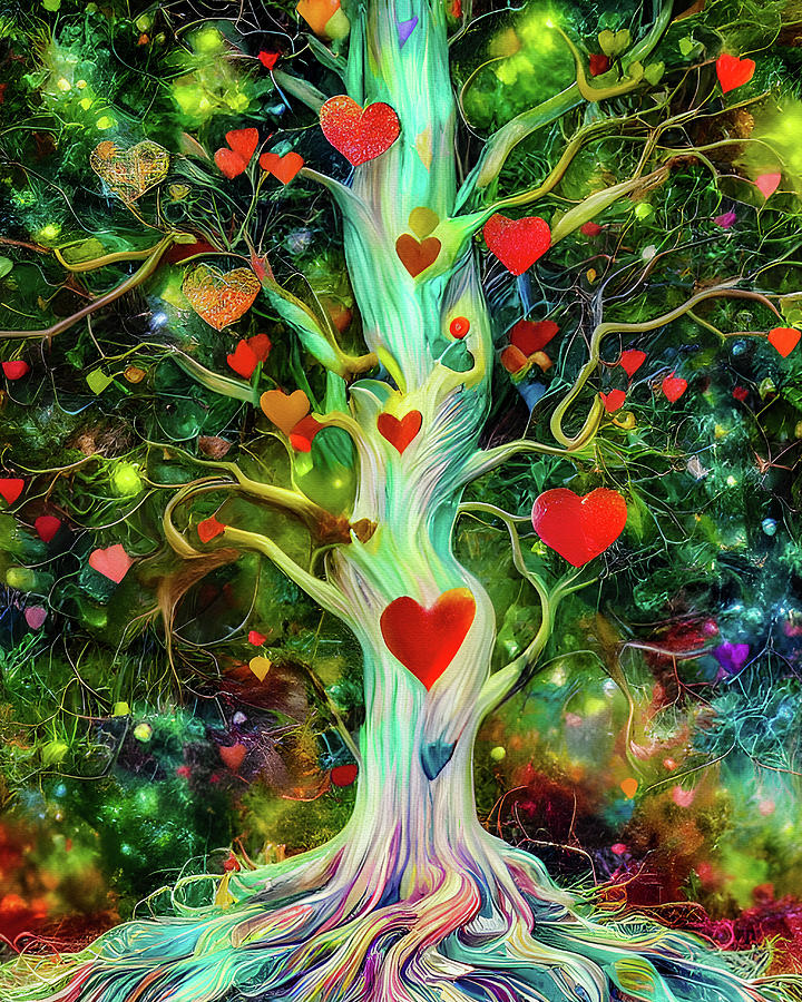 Love Tree Painting by Bob Orsillo