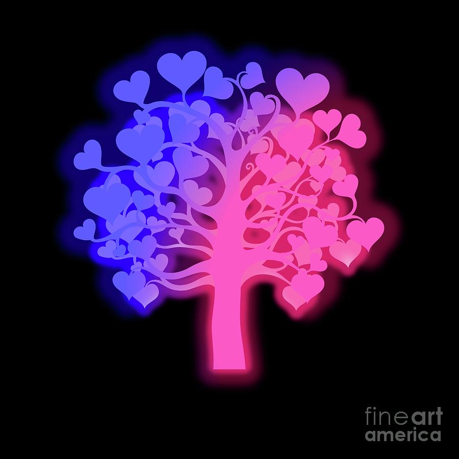 Love Tree Digital Art by Rachel Hannah