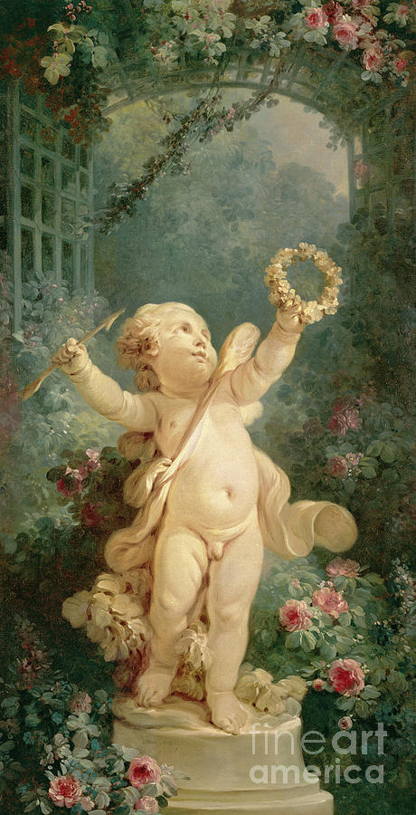 Love Triumphant Painting by Jean-Honore Fragonard