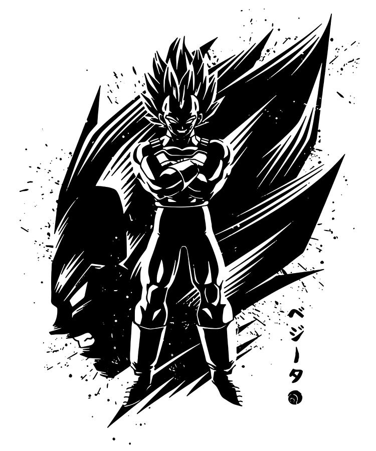 Love Vegeta Anime Manga For Fans Drawing by Igii Bee | Pixels