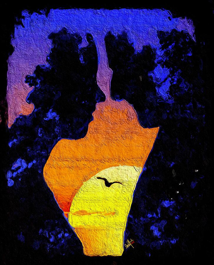 Love with Sunset  Painting by Anas Afash