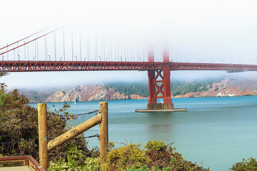 Love You Forever Golden Gate Photograph by Bonnie Follett