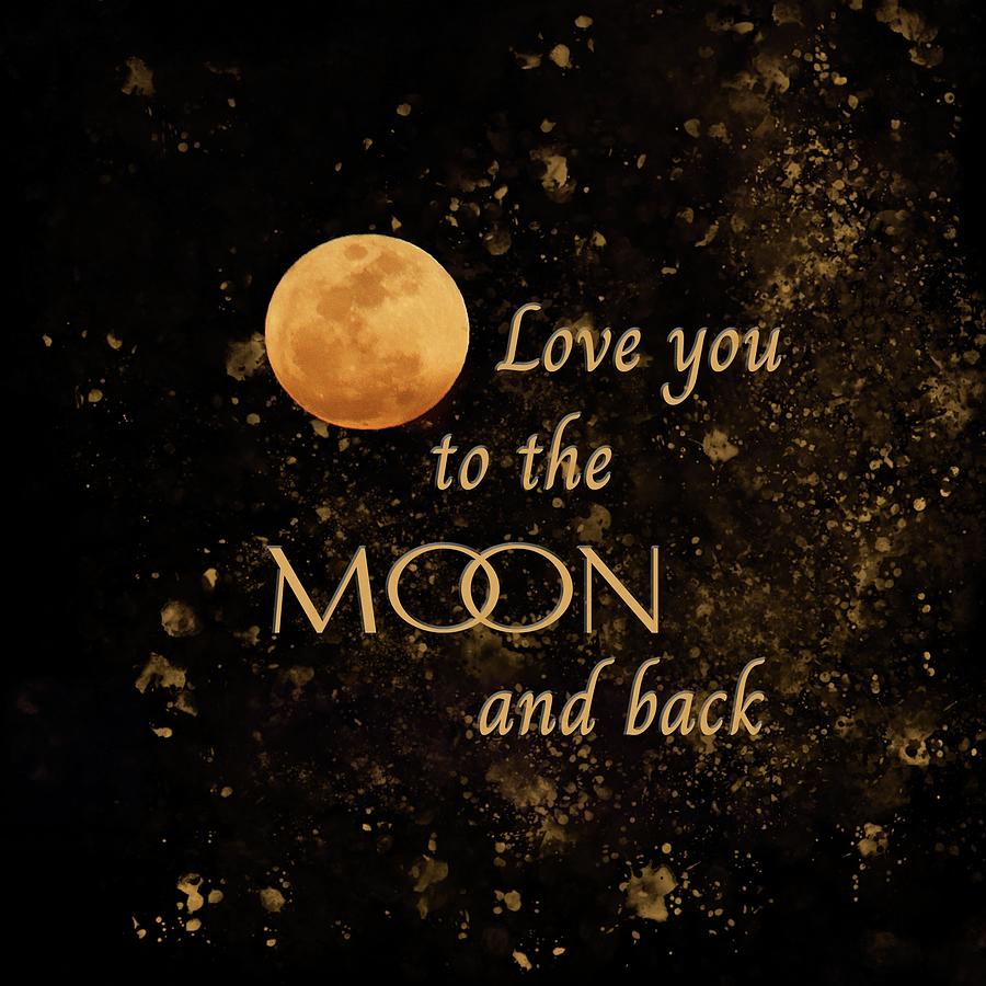 Love You To The Moon And Back Photograph by HH Photography of Florida