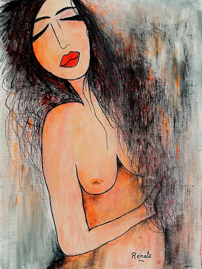 Love your body... Painting by Renate Dartois