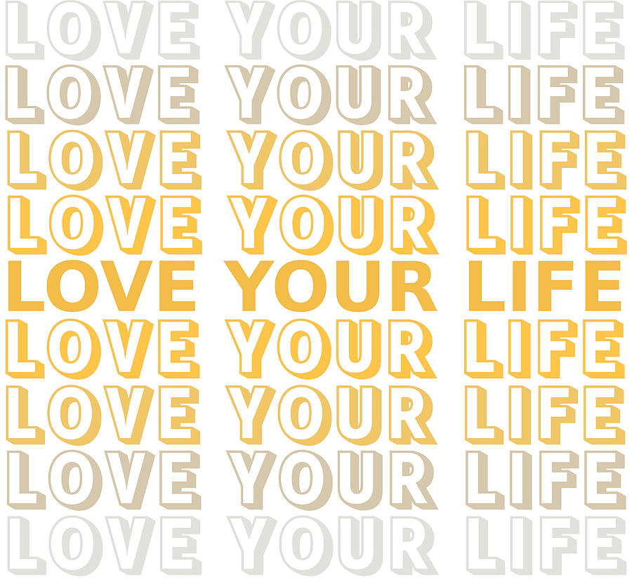 Bogo Painting - Love Your Life Poster tumblr by Aiden Chloe