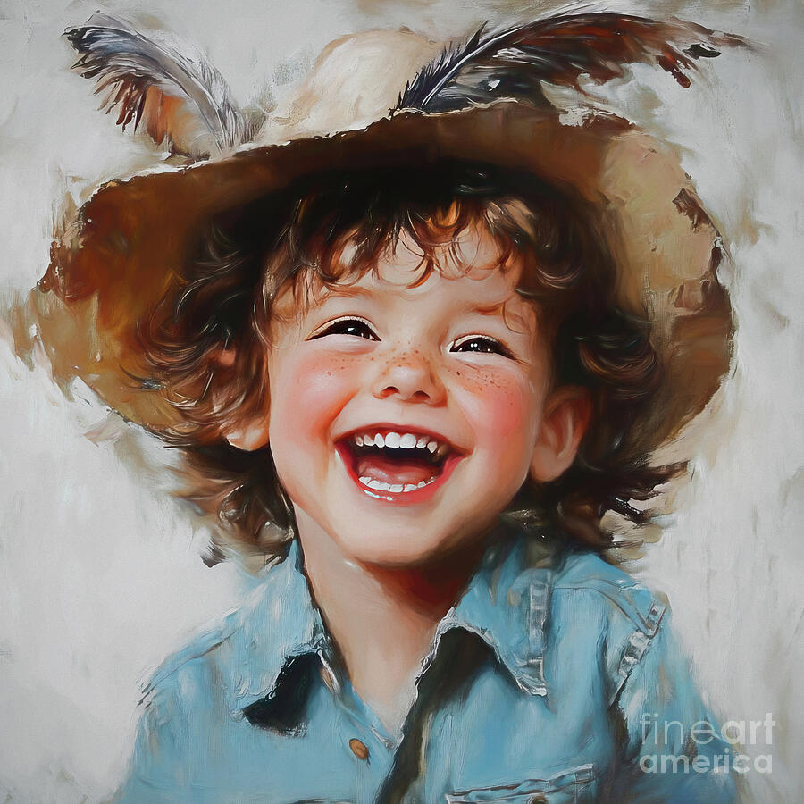 Loveable Levi Painting by Tina LeCour Loveable Levi Painting by Tina LeCour