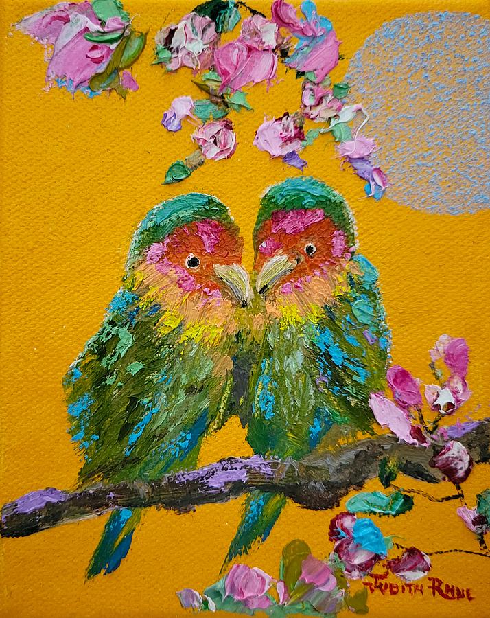 Lovebird II  Painting by Judith Rhue