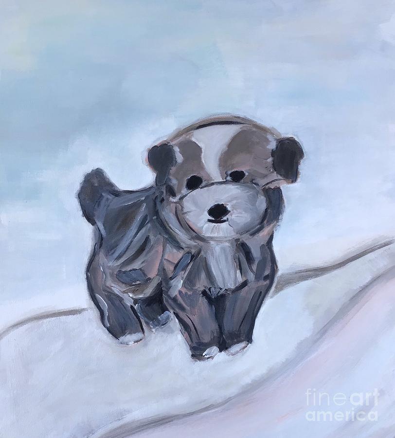 Cute Lovely small dog shih tzu Painting by Susanna Schorr