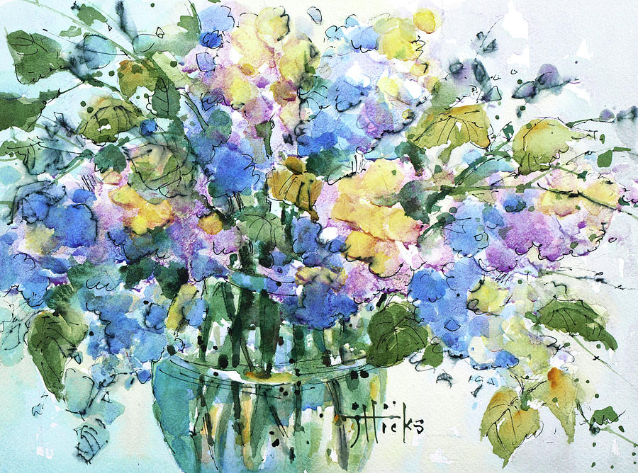 Lovely Lilacs Painting by Joyce Hicks
