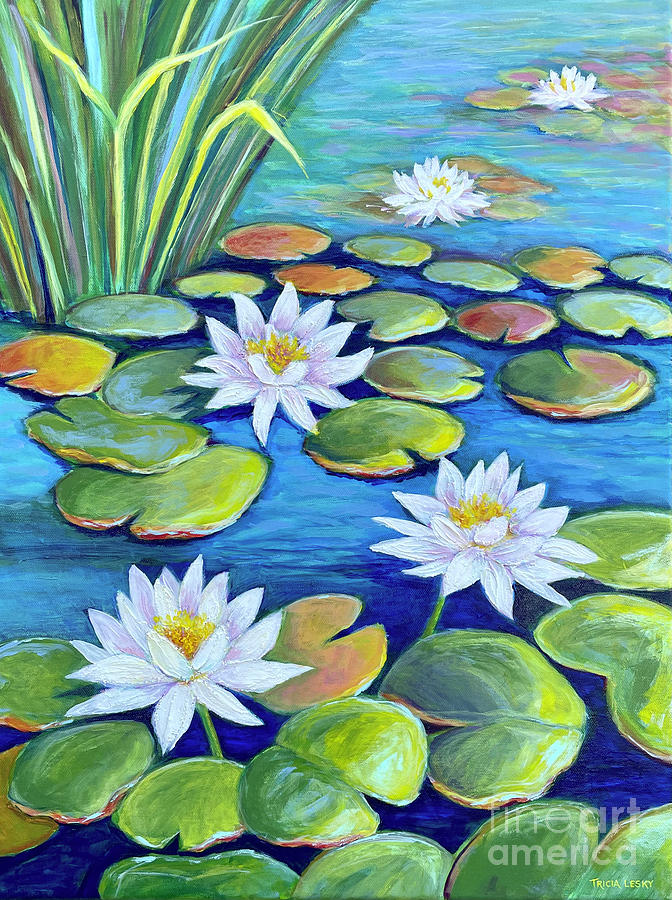 Lovely Lilies Painting by Tricia Lesky - Fine Art America