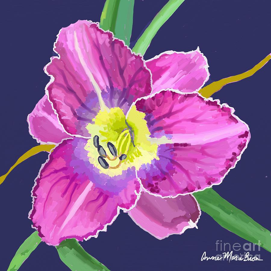 Lovely Lily Digital Art by Anne Marie Brown