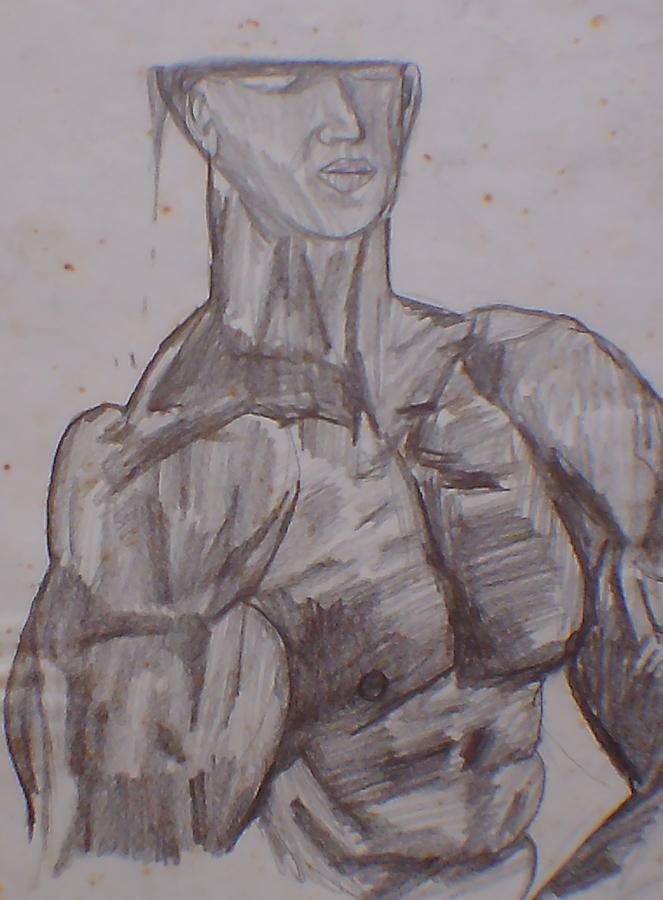 Lovely Male Drawing by Paula Reilly - Fine Art America