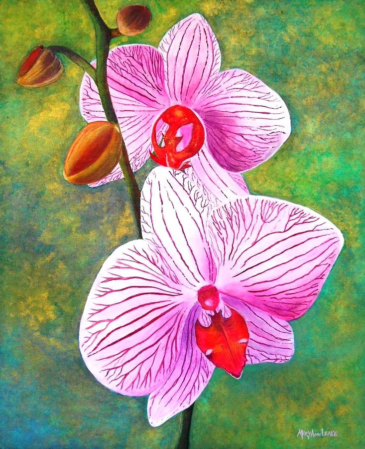 Lovely Orchid Painting by Mary Ann Leake - Pixels