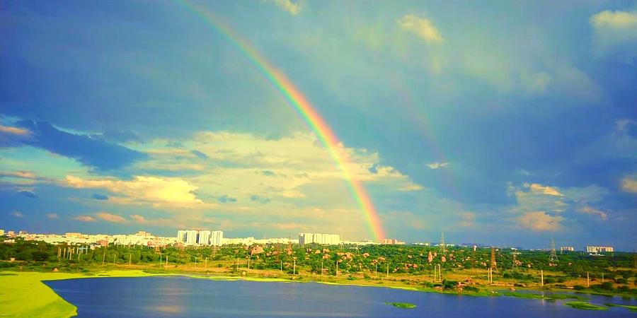 Lovely rainbow Photograph by Nilu Mishra
