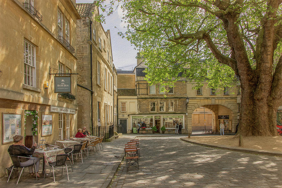 Lovely Spring Day in Bath, England Photograph by Marcy Wielfaert