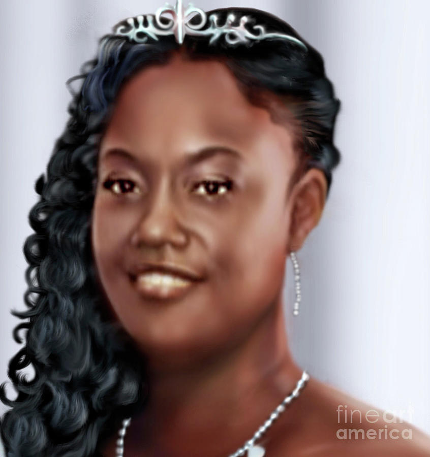 Lovely Trena Up Close and Personal Painting by Reggie Duffie Lovely Trena Up Close and Personal Painting by Reggie Duffie