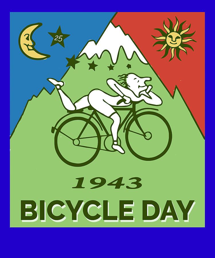 Lover Psychonauts Magic Game Bicycle Day 1943 Vintage Albert Hofmann ...