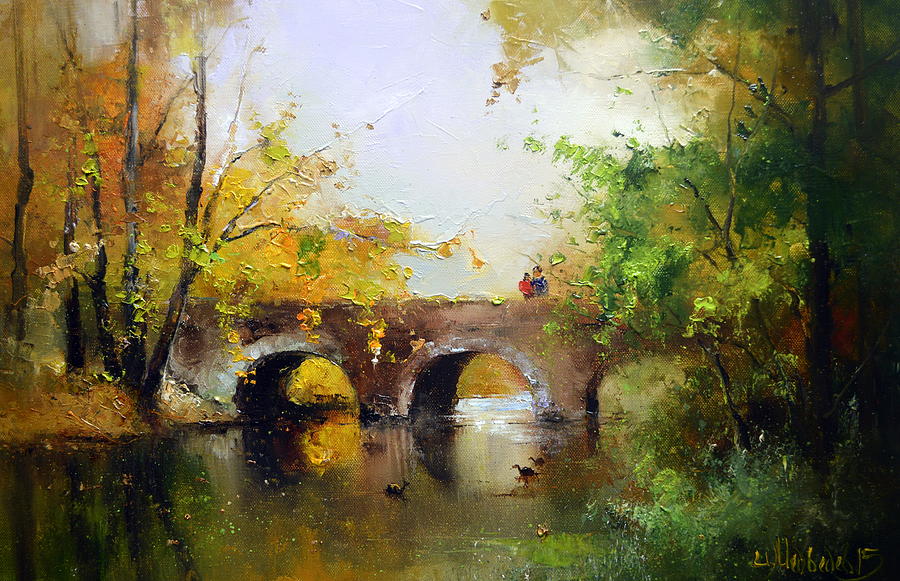 Lovers Bridge Painting by Igor Medvedev
