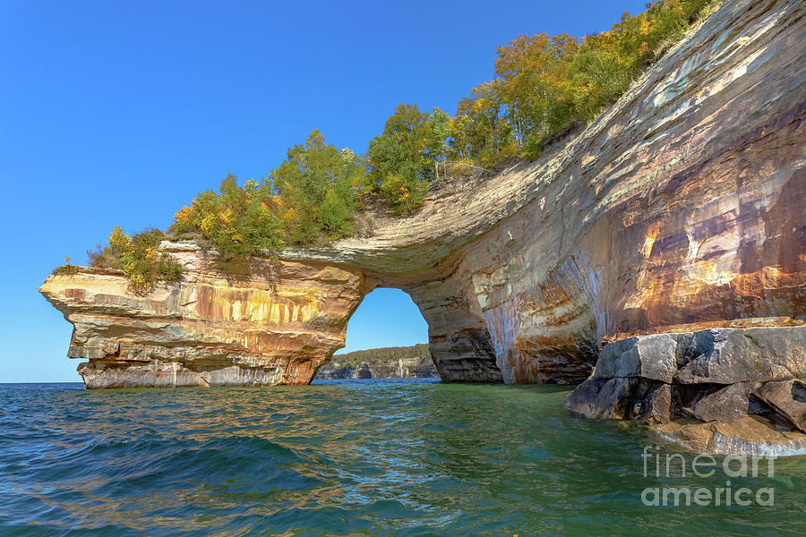 Lovers Leap Pictured Rocks  -6504 Photograph by Norris Seward