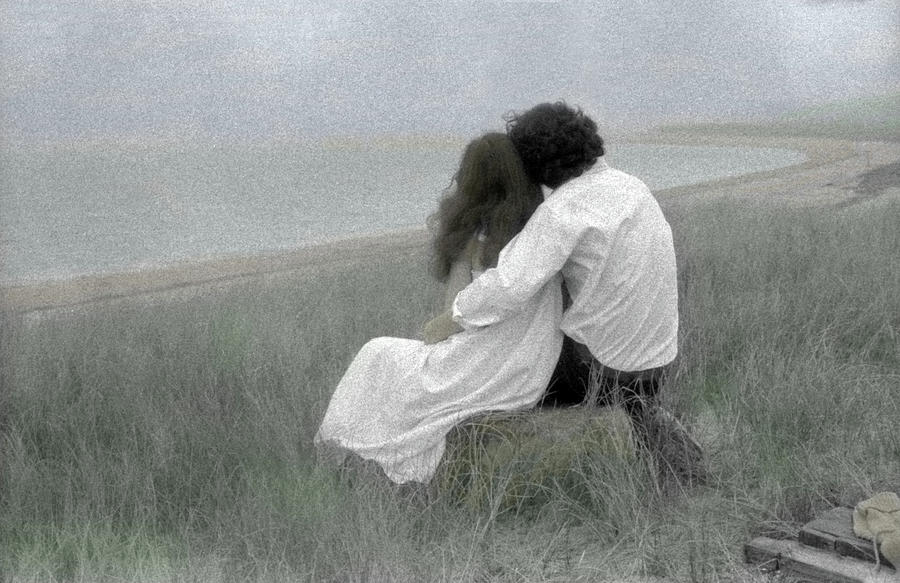 Lovers on the Beach Photograph by Wayne King