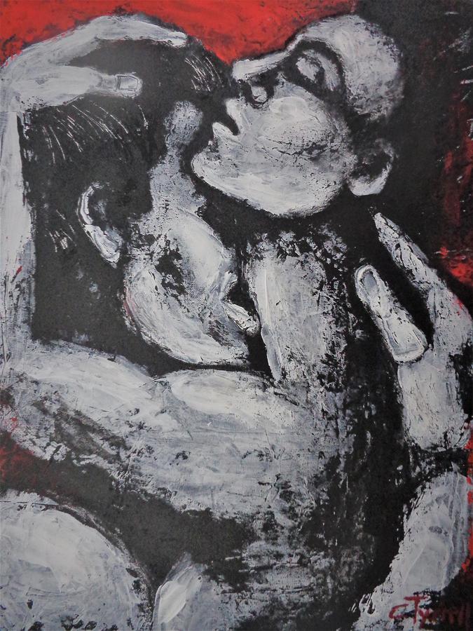 Lovers - Passionate 3 Painting by Carmen Tyrrell
