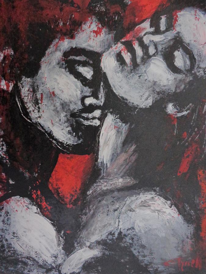 Lovers - Passionate 4 Painting by Carmen Tyrrell