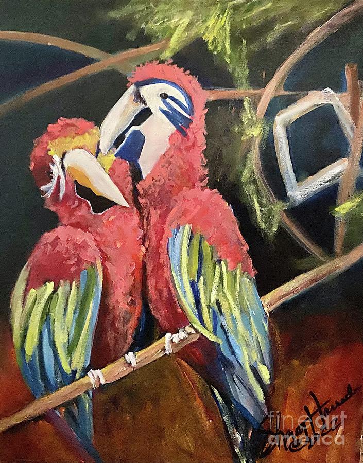Lovers Painting by Sherry Harradence