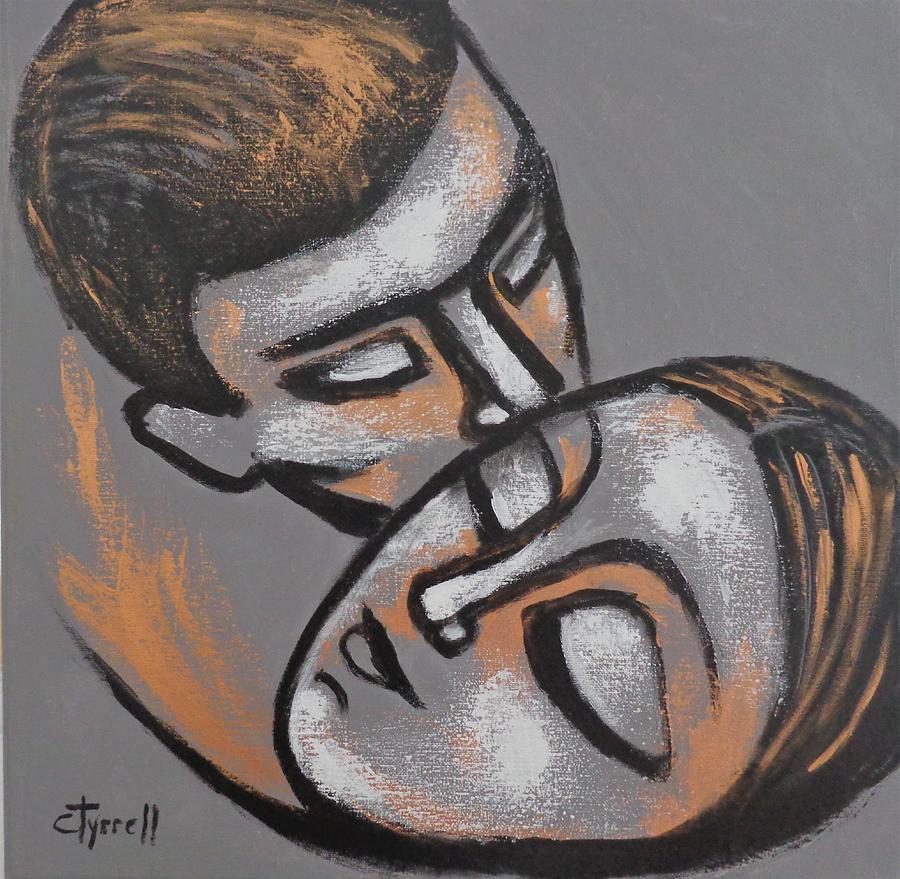Lovers - The Portrait Of Love 3 Painting by Carmen Tyrrell