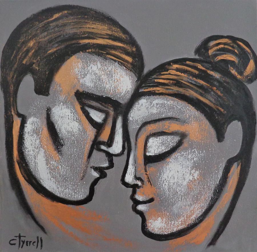 Lovers - The Portrait Of Love 4 Painting by Carmen Tyrrell