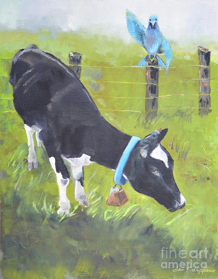 Lovey Dovey and Bessie Painting by Jan Dappen