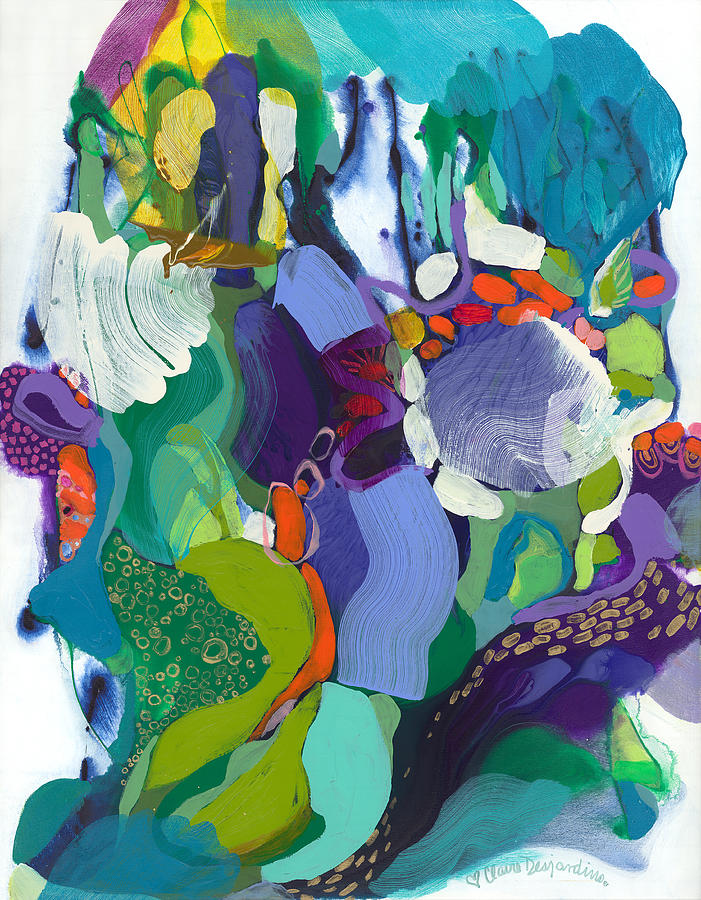 Loving Amazonia Painting by Claire Desjardins