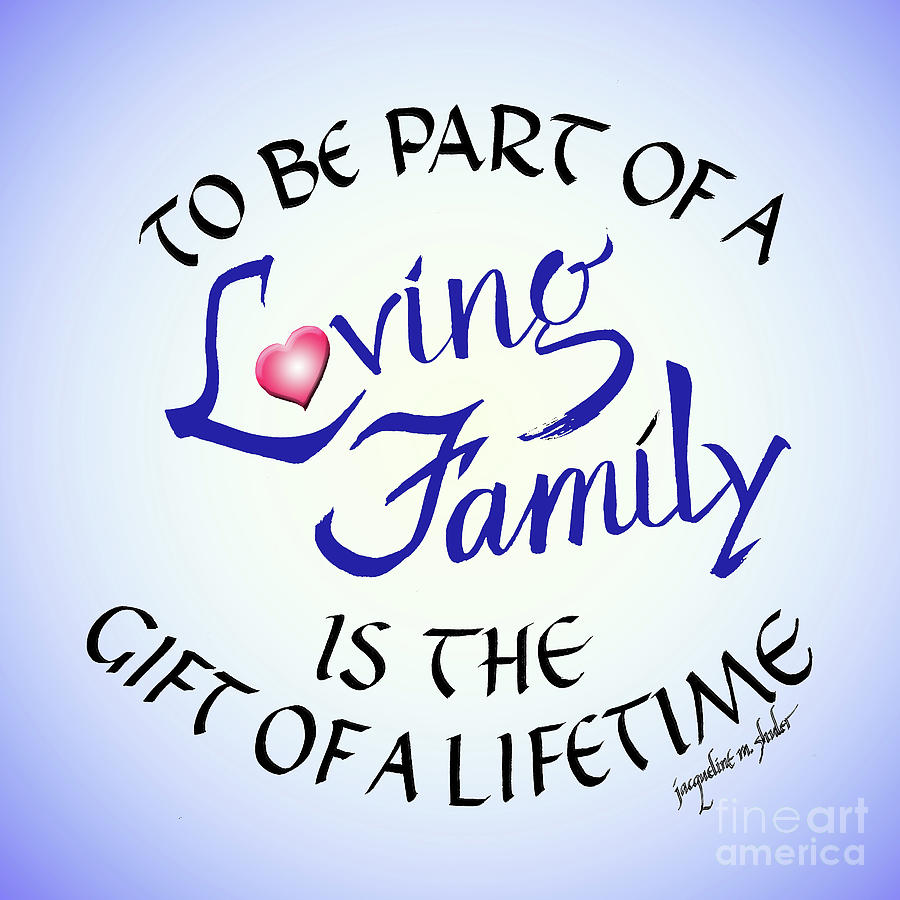 Loving Family Digital Art by Jacqueline Shuler
