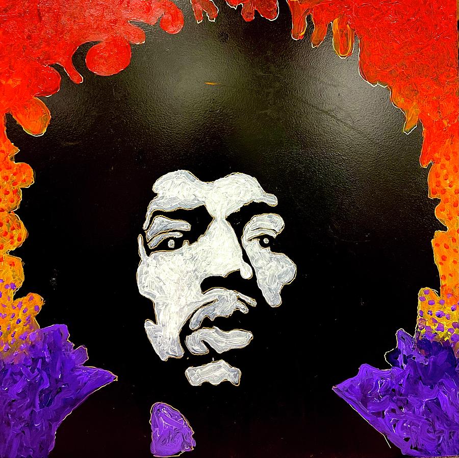 Loving Hendrix  Painting by Neal Barbosa