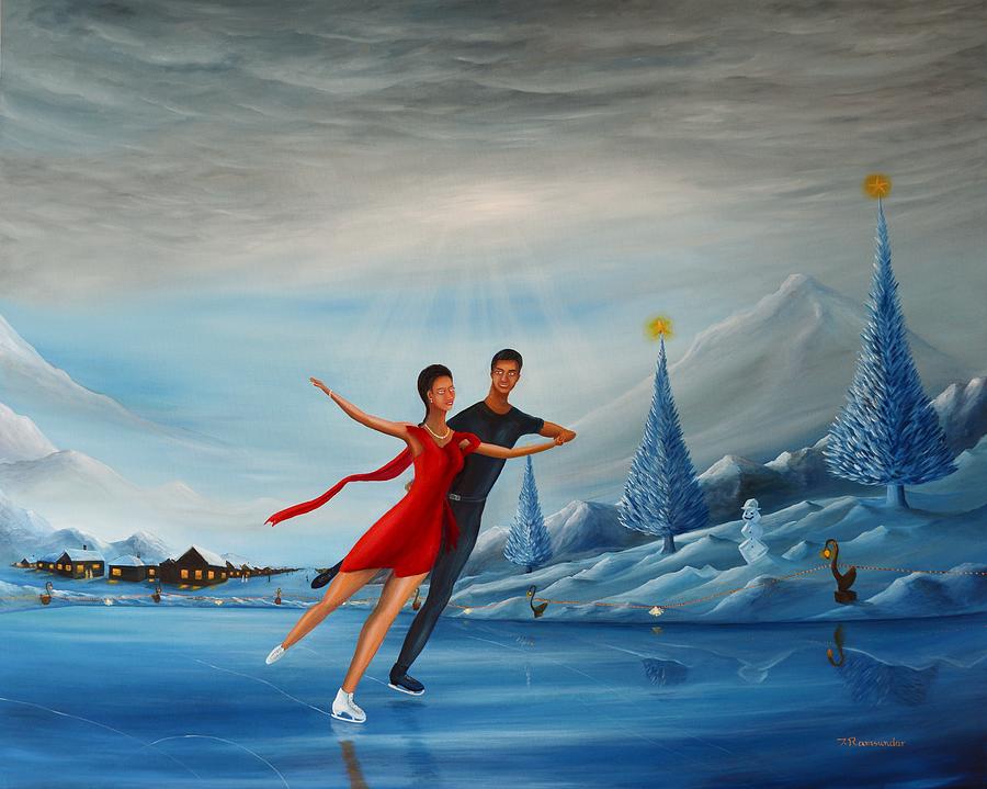 Loving Ice Painting by Torrence Ramsundar
